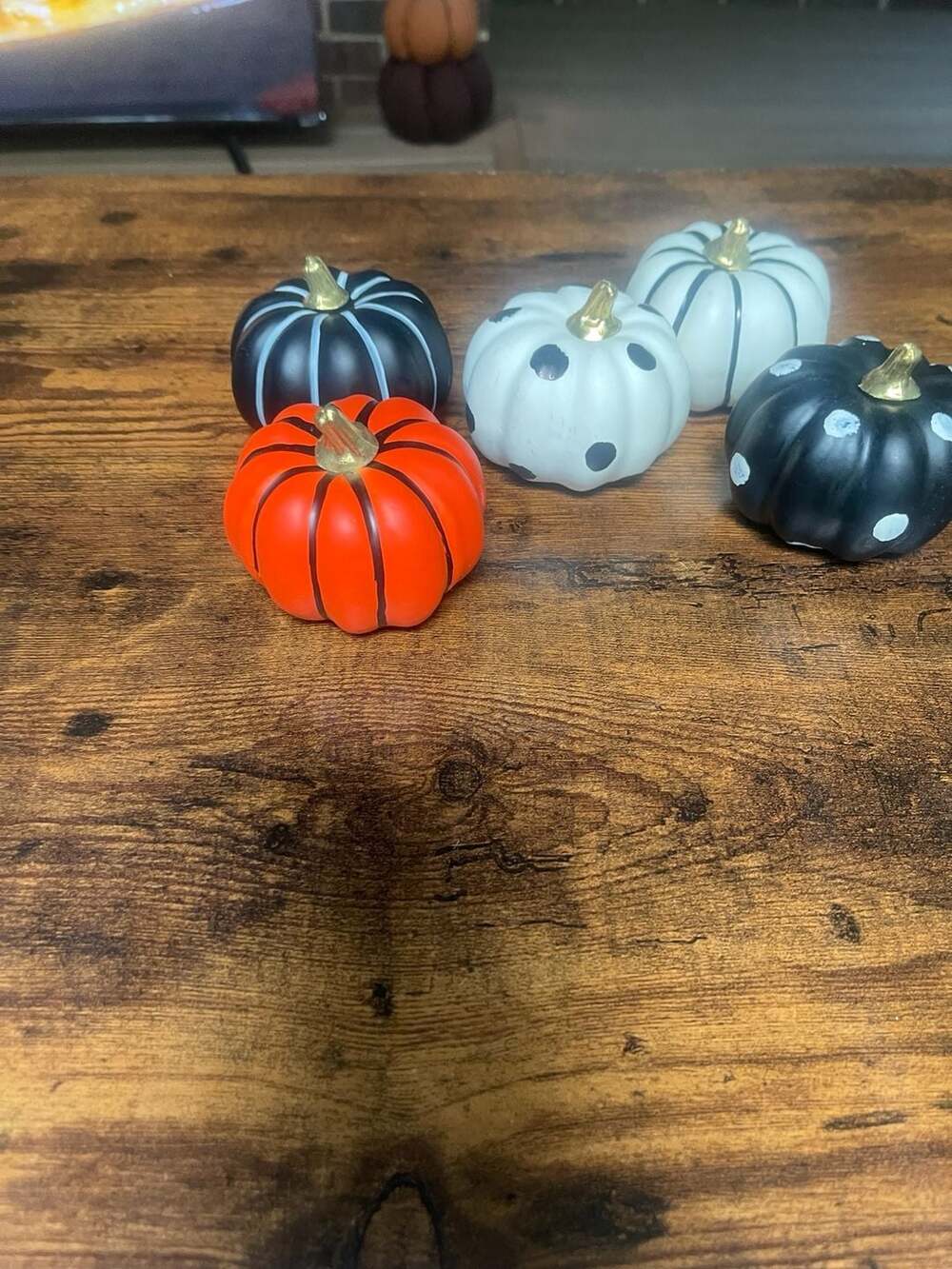 Threshold Mini Decorative Halloween Pumpkins Set of 5 Fall Decor